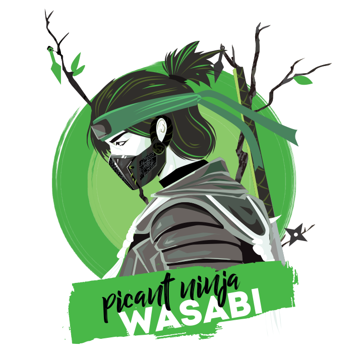 Wasabi-illustratie